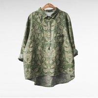 Naomi - Elegant Linen Summer Blouse