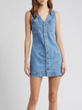 Frame Denim Dress Frame Denim Sleeveless Pocket Minidress Color: Blue