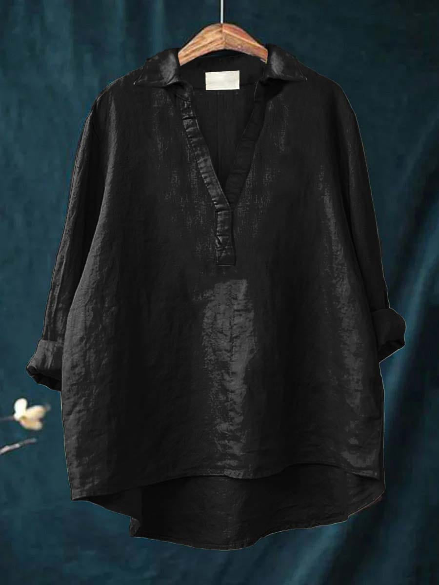 Galatea - Elegant Linen Summer Blouse