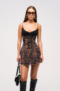 Giselle Animal Print Mini Dress