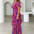 Venezia Maxi Dress Violet Floral
