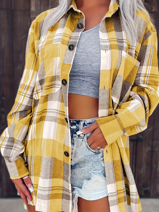 Colette – Long Sleeve Gingham Summer Shirt