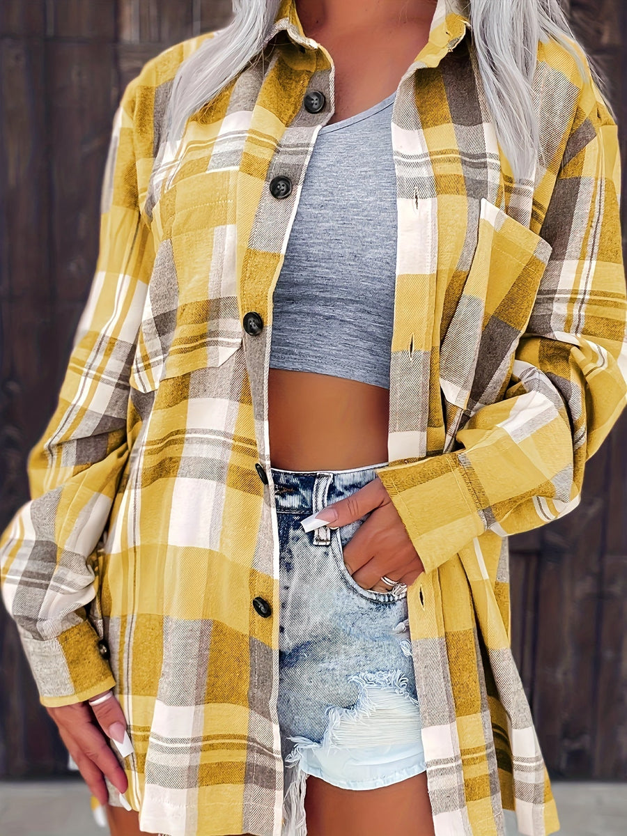 Colette – Long Sleeve Gingham Summer Shirt