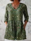Soraya - Long Blouse with V-Neck