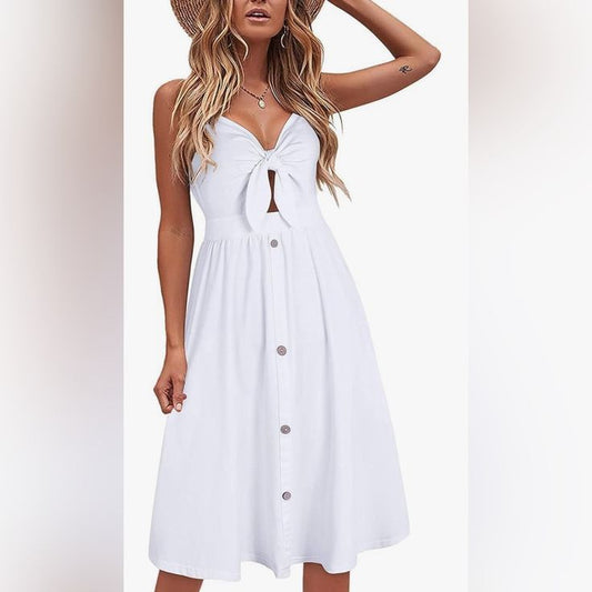 Summer Sundress in White