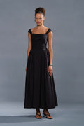 Galilea Ruched Dress Black