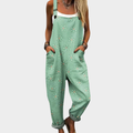 Victoria - Comfortable Printed Dungarees