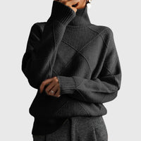 Angela - Turtleneck Sweater Black