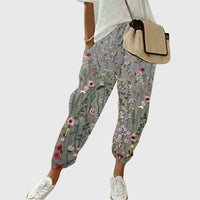Burga - Comfortable Cotton Pants Gray