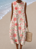 Susanna - Sleeveless Relaxed Fit Midi Dress