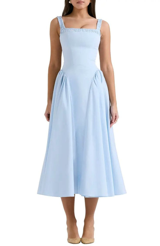 Dorothy B Pima Cotton Blend Cocktail Midi Dress (Women)