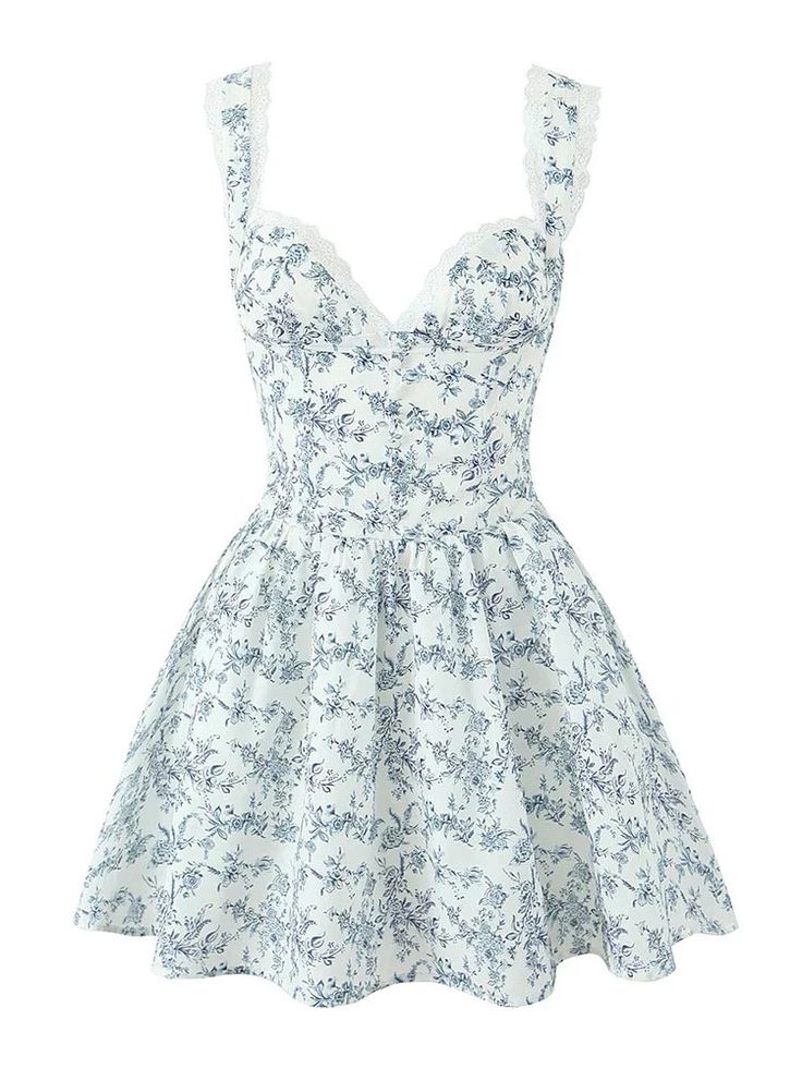 That First Kiss Dress Blue White