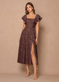Talia Mocha Coco Midi Dress