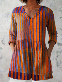 Zephirine - Long Blouse with V-Neck