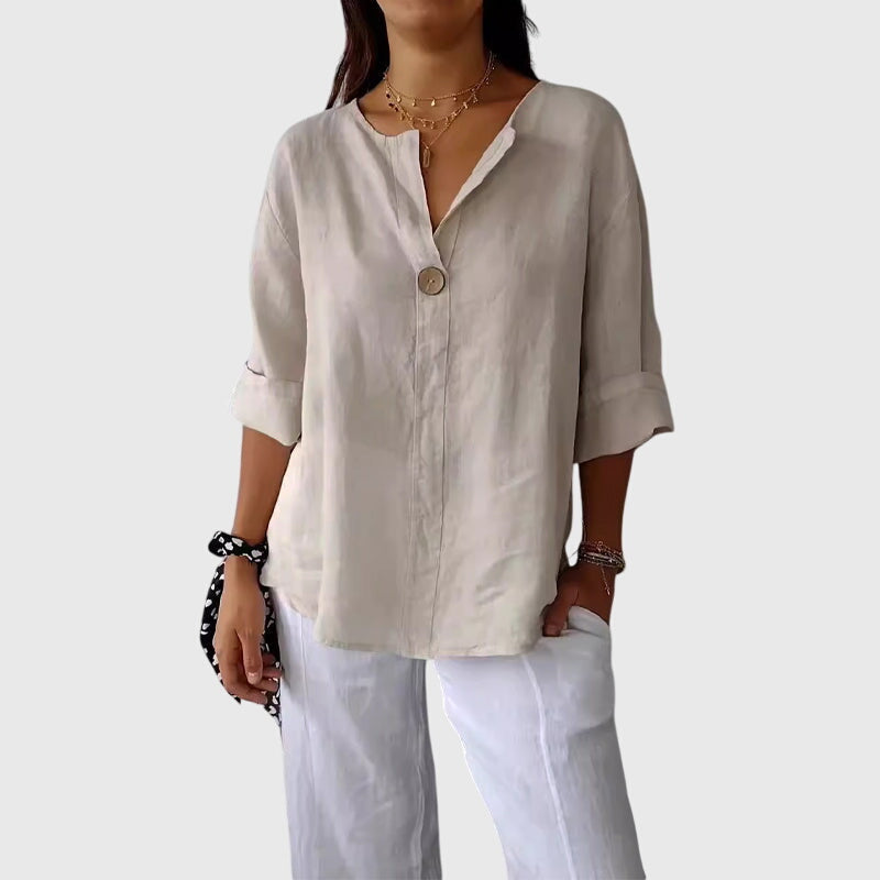 Valentina | Elegant Blouse Beige
