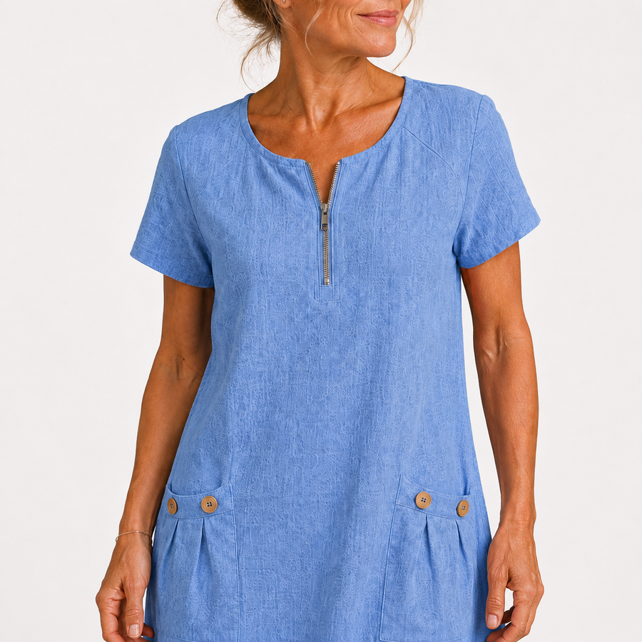 Sadie - Cotton and Linen Casual Dress