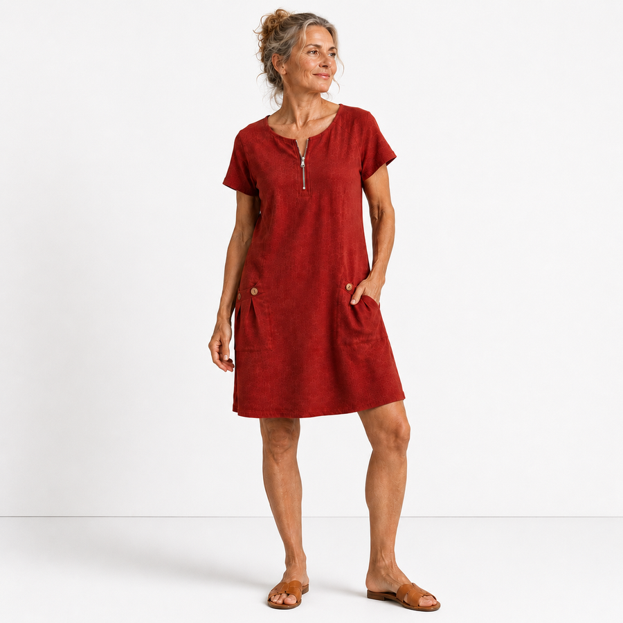 Sadie - Cotton and Linen Casual Dress