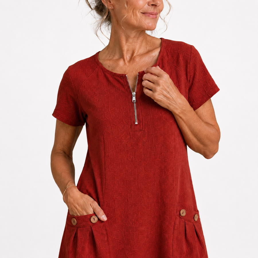 Sadie - Cotton and Linen Casual Dress