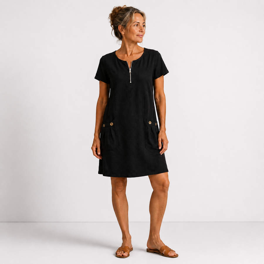 Sadie - Cotton and Linen Casual Dress