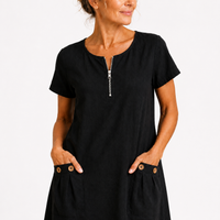 Sadie - Cotton and Linen Casual Dress