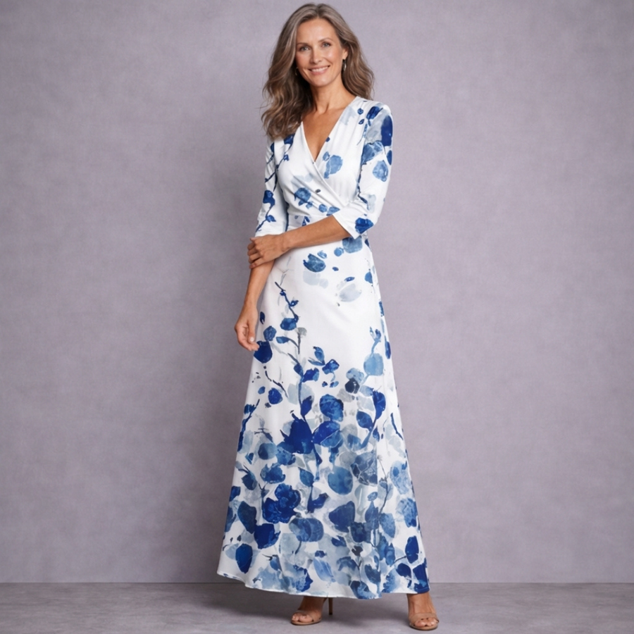 Myrtle - Elegant Maxi Floral Dress