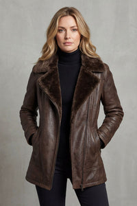 Hannah – Shearling-Lined Leather Jacket