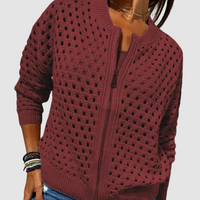 Nyla - Premium Knitted Cardigan with Zipper