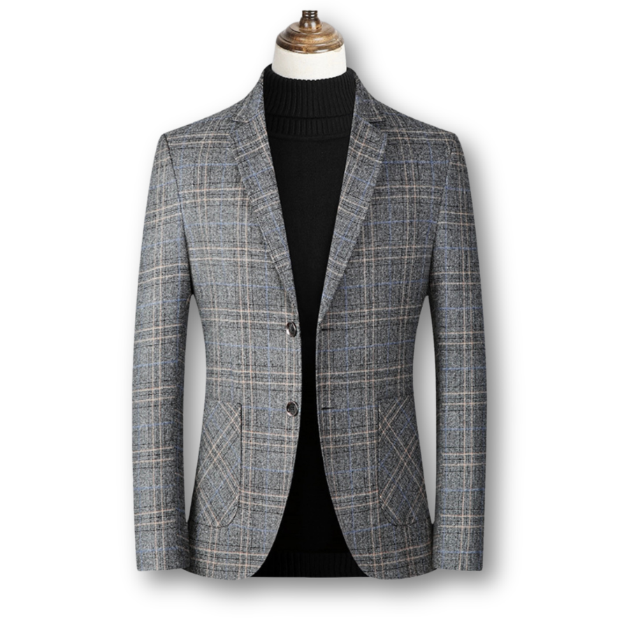 Bradley – Elegant Checked Blazer