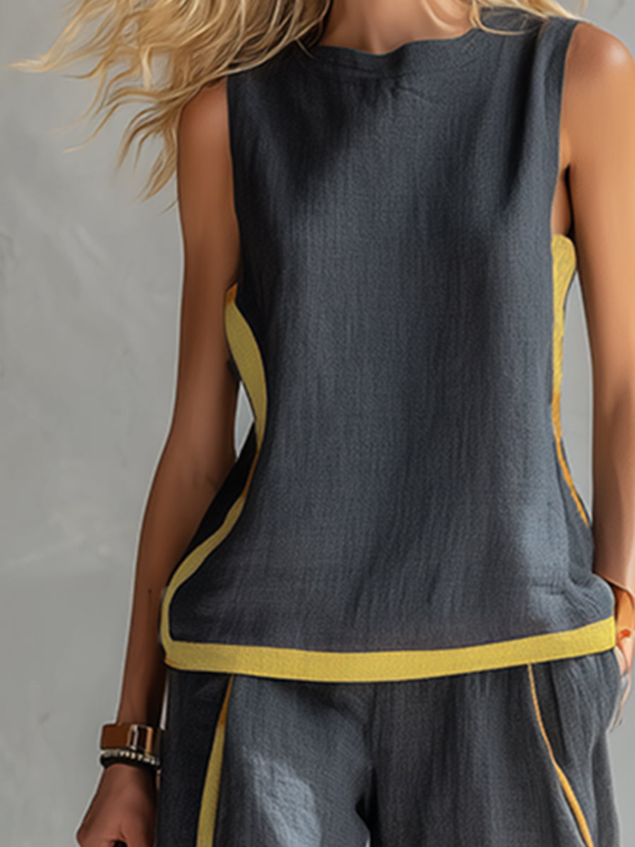 Lilias – Cotton Linen Two-Piece Set