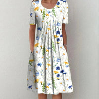 Natasha Pleated Midi Dress