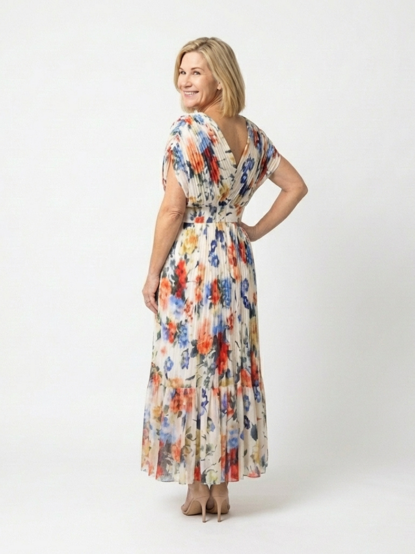 Mollie – Pleated Midi Dress