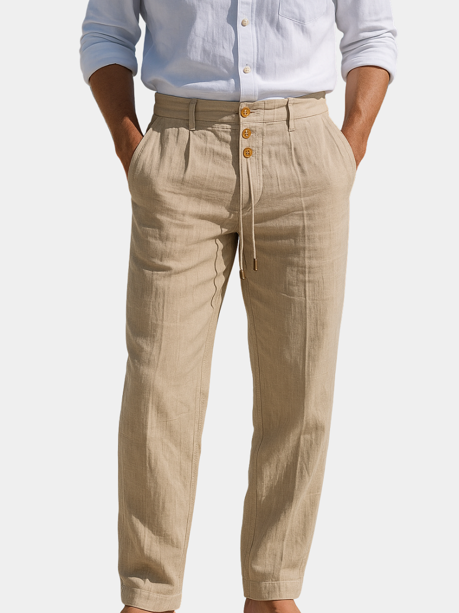 Ellis - Lightweight Linen Trousers