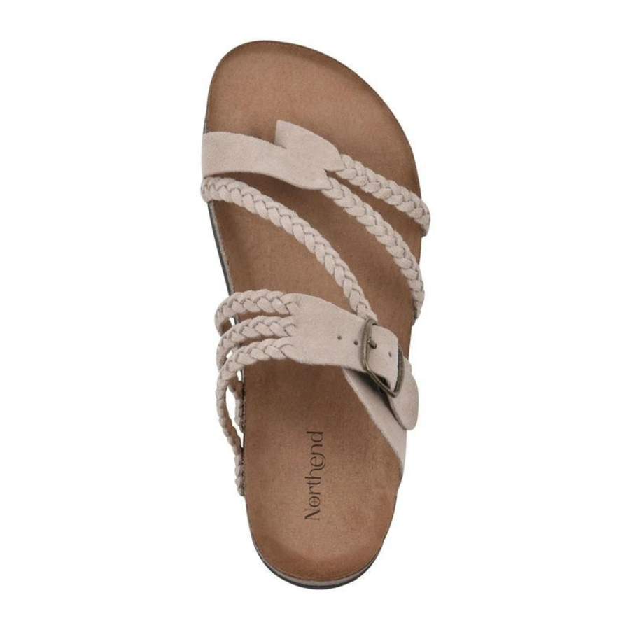 Zosia - Woven Cork Sandals with Orthopaedic Support