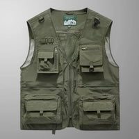 Tony - Multi-Pocket Breathable Outdoor Cargo Gilet