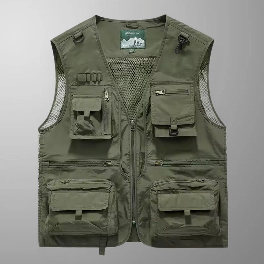 Tony - Multi-Pocket Breathable Outdoor Cargo Gilet