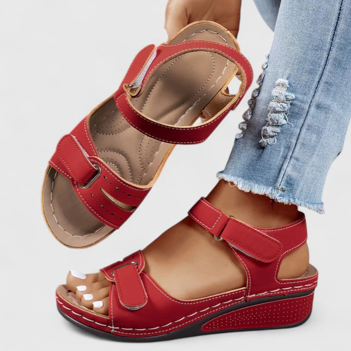 Emarise | Orthopedic Sandals Red