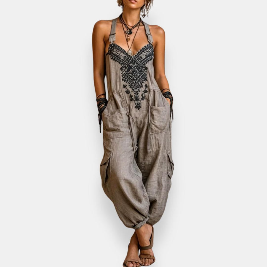 Florence - Embroidered Bohemian Jumpsuit