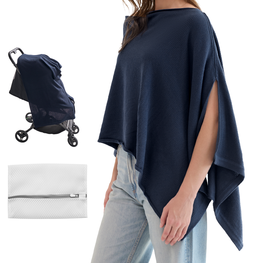 Taupe Peekaboo Nursing Poncho