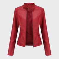 Sarah – Casual leather jacket for effortless elegance