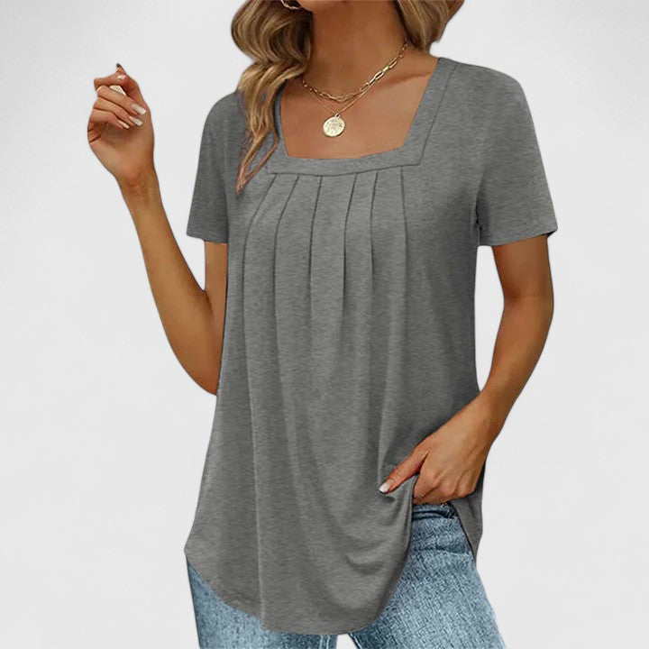 Lenabria | Elegant Summer Blouse Gray