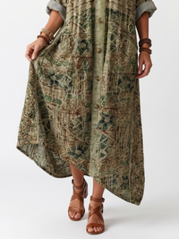 Christine - Oversized Midi Dress with Buttons and Pockets