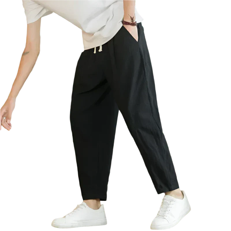 Nicholas | Cotton Pants Cancun. Black