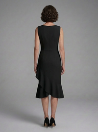 Amity - Sleeveless Midi Dress with Wrap Detail