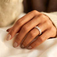 Silver Floral Ring