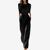 Aria - Belted Fluid Jumpsuit