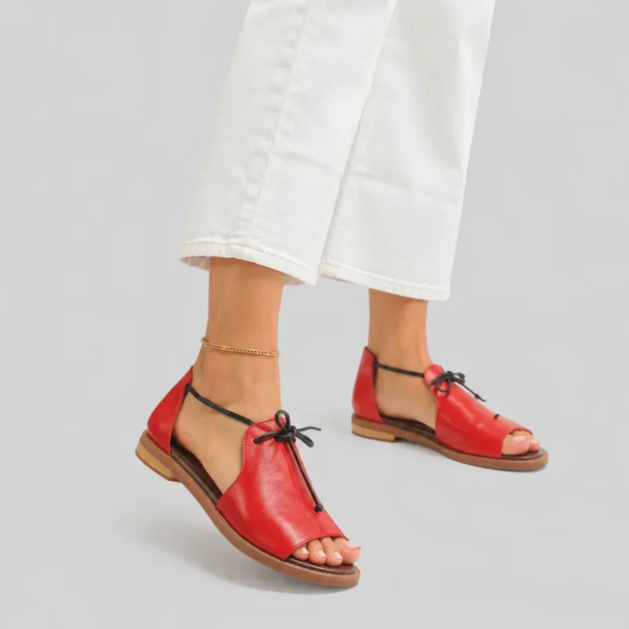 Donna – Lace-Up Leather Sandals