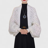 Elyzianne | Elegant Cardigan White