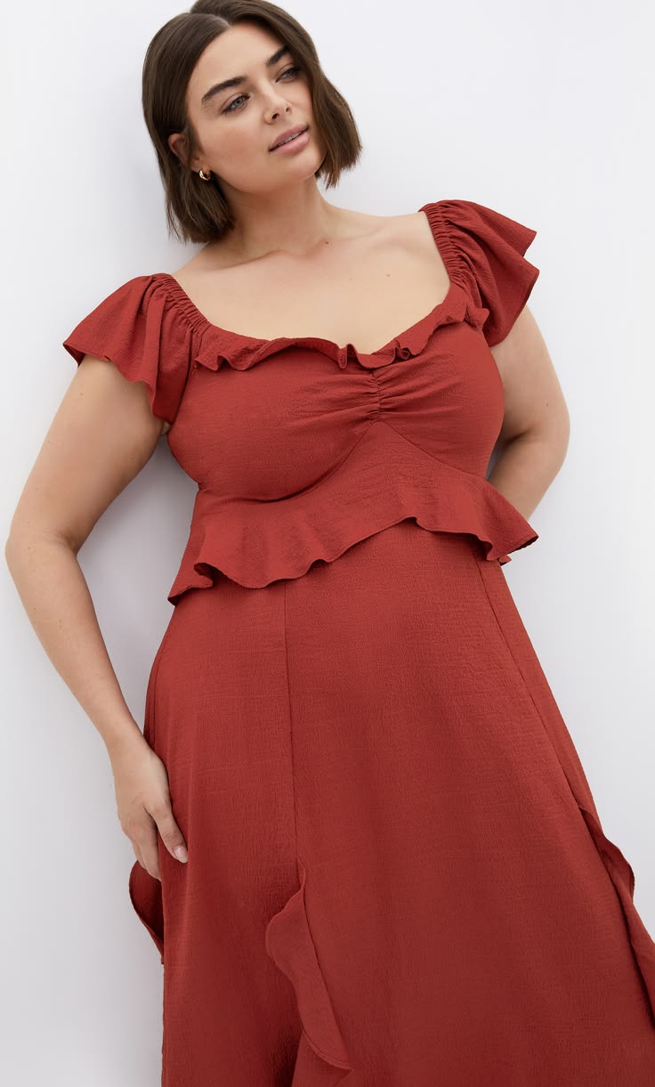 Fee Frill Maxi Dress Sienna