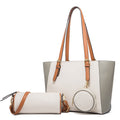 Elegant Two-Tone Tote Bag