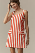 Square Neck Shift Pocket Dress